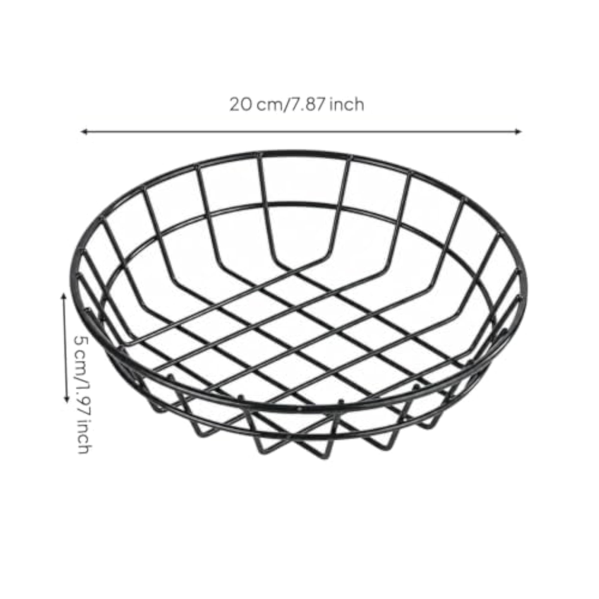 Metal Wire Serving Basket with Raised Sides
